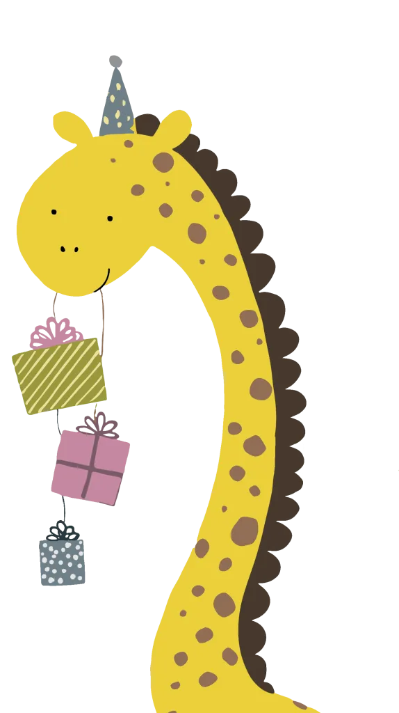 Maskota žirafe igraonice Bambolaya